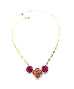 Mariana Necklace Pendant Purple, Orange & Pink Austrian Crystals Lady Marmalade Songbook Coll. - Image 2