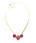 Mariana Necklace Pendant Purple, Orange & Pink Austrian Crystals Lady Marmalade Songbook Coll. - Image 3