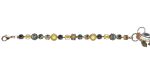 Mariana Bracelet Floral in Yellows, Blk Dia, AB & Tabac Austrian Crystals Catopsilia Pomona My Butterfly Coll. - Image 2