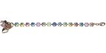 Mariana Bracelet in Greens, Purples, Golden Shadow, Aquamarine & Lt Rose Austrian Crystals Travelara My Buttefly Coll. - Image 3