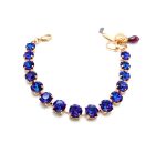 Mariana Bracelet Elegant Plum Purple Austrian Crystals Plum Sun-Kissed Coll. Rose Gold - Image 3