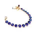 Mariana Bracelet Elegant Plum Purple Austrian Crystals Plum Sun-Kissed Coll. Rose Gold - Image 2