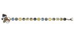 Mariana Bracelet Yellow Synthetic Opal & Onyx Minerals, Blacks & Yellows Austrian Crystals Catopsilia Pomona My Butterfly Coll. - Image 2
