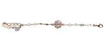 Mariana Bracelet Lovely Floral in Lavender Delite, Lt Rose & Chrysolite Opal Austrian Crystals Travelara My Butterfly Coll.