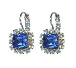 Mariana Earrings Beautiful Sapphire & Clear Austrian Crystals Magnolia Coll.