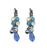 Earrings By Mariana Woman Dangling Air Blue Opal Swarovski Crystals