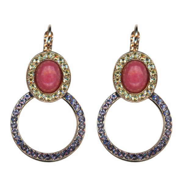 Earrings By Mariana Woman Classy Jonquil and Tanzanite Swarovski Crystals