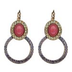 Earrings By Mariana Woman Classy Jonquil and Tanzanite Swarovski Crystals - Image 2