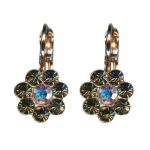 Mariana Earrings Dainty Floral in Tabac & AB Austrian Crystals  Catopsilia Pomona My Butterfly Coll. - Image 2