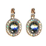 Mariana Earrings Elegant Faceted Black Diamond & AB Austrian Crystals Catopsilia Pomona My Butterfly Coll. - Image 3