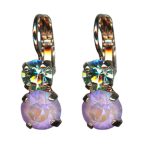 Mariana Earrings My Butterfly Coll. Dainty Lavender Delite & Chrysolite Austrian Crystals Travelara