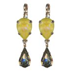 Mariana Earrings Exquisite Sun Kissed Sunshine & Black Diamond Austrian Crystals Catopsilia Pomona My Butterfly Coll.