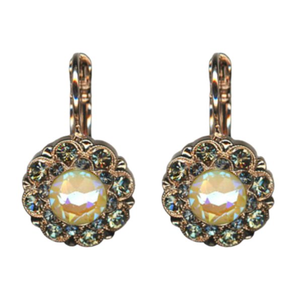 Mariana Earrings Lovely Floral Sun Kissed Sunshine, Blk Dia & Tabac Austrian Crystals Catopsilia Pomona My Butterfly Coll.