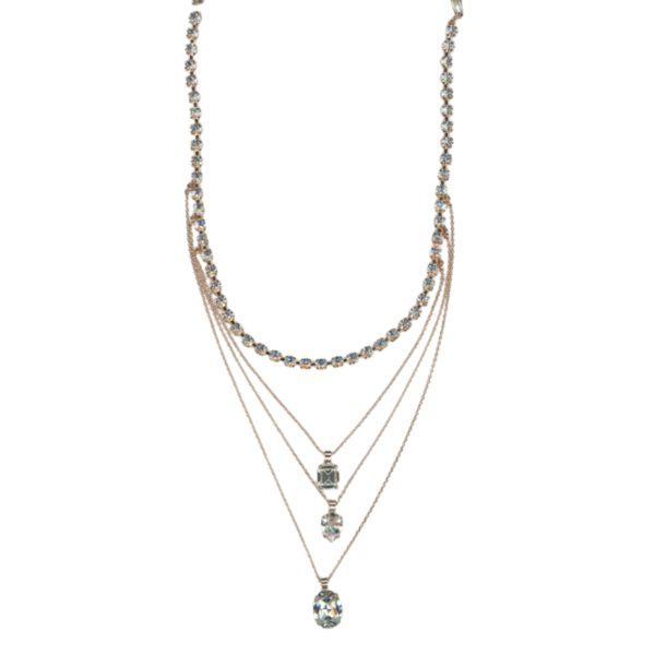Mariana Necklace Timeless Multi Tier Clear Austrian Crystals My Treasures Coll.