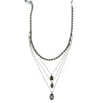 Mariana Necklace Soulful Multi Tier Black Diamond & Silver Night Austrian Crystals My Treasures Coll. - Image 3