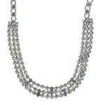 Mariana Necklace Luxurious Triple Strand Clear Austrian Crystals My Treasures Coll. - Image 3
