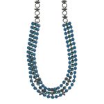 Mariana Necklace Elegant Caribbean Blue Opal & Blue Zircon Austrian Crystals My Treasures Coll. - Image 3
