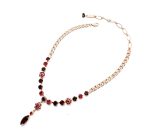 Necklace By Mariana Sophisticated Siam, Burgundy and Ruby Swarovski Crystals