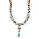Mariana Necklace Glamorous AB, Turq & Aquamarine Austrian Crystals Bliss Nirvana Coll. - Image 2