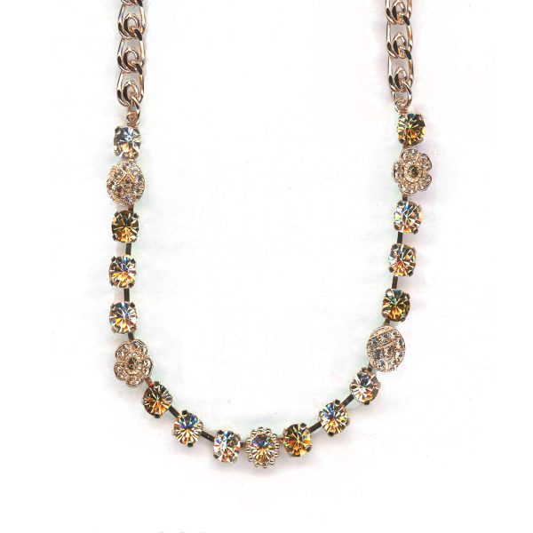 Mariana Necklace Shimmering Champagne & Silk Austrian Crystals Jackie Icons Coll.