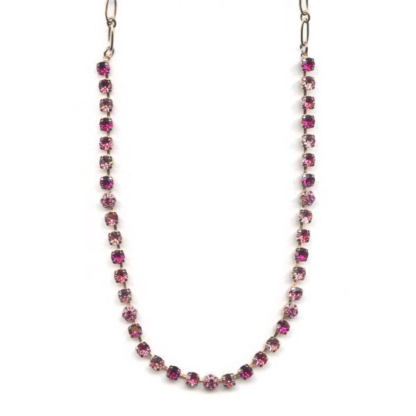 Mariana Necklace Lovely in Rose, Fuchsia & Lt Rose Austrian Crystals Saba Caribbean Life Coll.