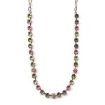 Mariana Necklace for Children in Peridot, Light Rose & Olivine Austrian Crystals Tutti Frutti The Sweet Life Coll. - Image 3