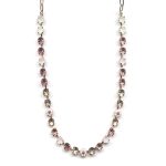 Mariana Necklace for Children in White Opal, Rose Opal, Vintage Rose & Silk Austrian Crystals Antigua Caribbean Life Coll.