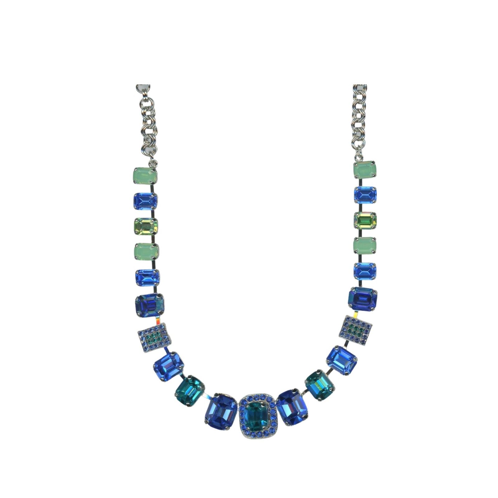 N-3040-8-1128-SP Mariana Necklace Beautiful Blues Austrian Crystals Serenity Joy of Life Coll. - Image 1
