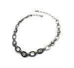 Necklace By Mariana Woman Ring Chain Shimmering Clear Swarovski Crystals - Image 2
