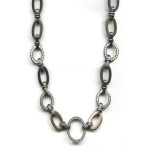 Mariana Necklace Glam Clear, White Opal & Grey Opal Austrian Crystals Silk Road Coll.