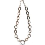 Mariana Necklace Chain Encrusted Montana Blue Austrian Crystals My Treasures Coll. - Image 2