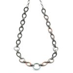 Mariana Necklace Alluring White Opal, Golden Shadow & Pacific Opal Austrian Crystals Seaside Day Nirvana Coll. - Image 2