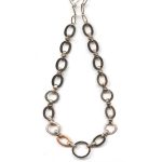 Mariana Necklace Sophisticated Smokey Gray, Jet & Iridescent Austrian Crystals Tuxedo Paradise Coll. - Image 3