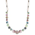 Mariana Necklace Lavender Delite, Lt Rose, Greens & Aquamarine Austrian Crystals Travelara My Butterfly Coll. - Image 3