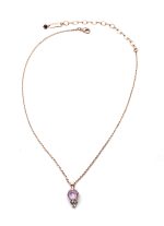 Necklace Pendant By Mariana Woman Glitzy Lavender and Chrysolite Swarovski Crystals - Image 4
