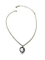 Mariana Necklace Pendant Beautiful Jet Black & Crystal Labrador Austrian Crystals My Treasures Coll.