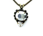 Mariana Necklace Pendant Beautiful Jet Black & Crystal Labrador Austrian Crystals My Treasures Coll. - Image 2