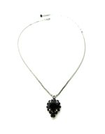 Mariana Necklace Pendant Beautiful Jet Black Austrian Crystals My Treasures Coll.