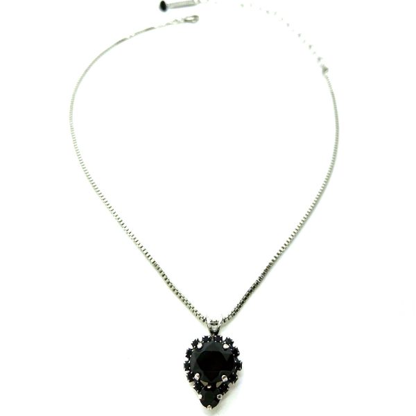 Mariana Necklace Pendant Beautiful Jet Black Austrian Crystals My Treasures Coll.