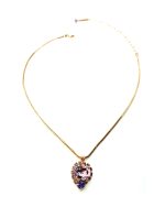 Mariana Necklace Pendant Beautiful Purple & Lavender Austrian Crystals My Treasures Coll.