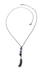 Mariana Necklace Wildberry / Misty Coll. Triple Tier Lavender & Lt Amethyst Austrian Crystals - Image 2