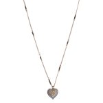 Mariana Necklace Pendant Heart Shaped Tanzanite, Golden Shadow, Jonquil & Lt Rose Austrian Crystals Travelara My Butterfly Coll. - Image 3