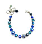 Mariana Bracelet Beautiful Montana Blue Austrian Crystals Sleepy Time Tea Time Coll. - Image 3