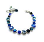 Mariana Bracelet Beautiful Montana Blue Austrian Crystals Sleepy Time Tea Time Coll.