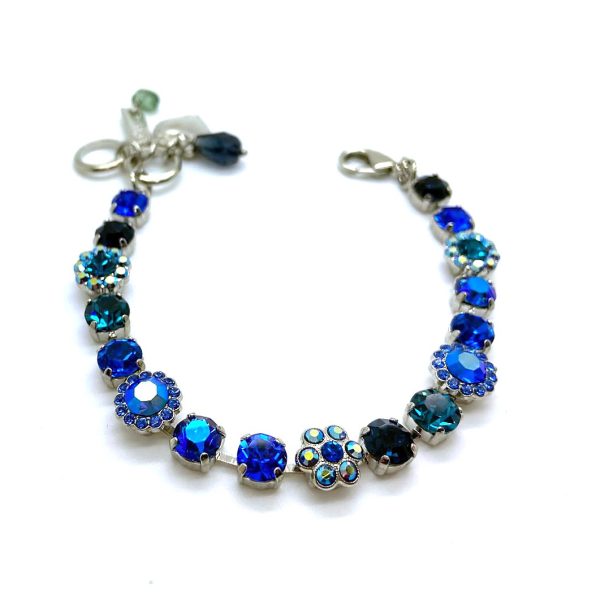 Mariana Bracelet Beautiful Montana Blue Austrian Crystals Sleepy Time Tea Time Coll.