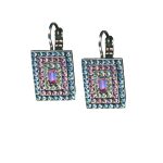 Mariana Earrings Lovely Aquamarine, Lt Rose & Jonquil Austrian Crystals My Treasures Coll. - Image 2