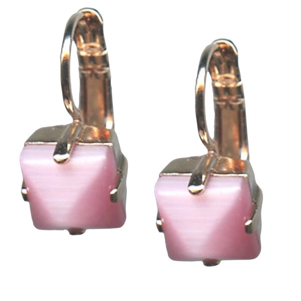 Mariana Earrings Charming Pink Opal Austrian Crystals My Treasures Coll.