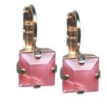 Mariana Earrings Lovely Square Giver Rose Austrian Crystals My Treasures Coll. - Image 2
