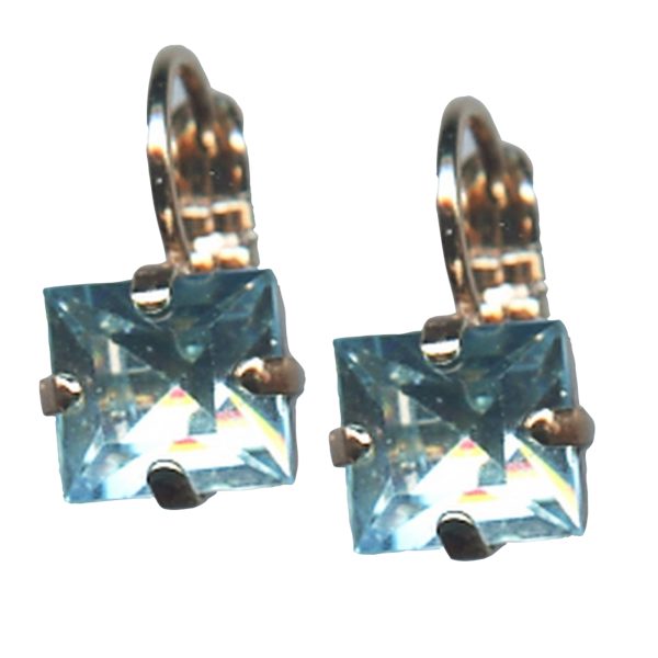 Mariana Earrings Precious Aquamarine Austrian Crystals My Treasures Coll.