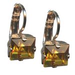 Mariana Earrings Stunning Topaz Austrian Crystals My Treasures Coll. - Image 3